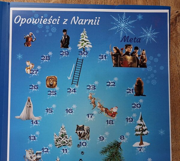 Opowieści z Narnii - test z lektury, grywalizacja, klasa 5, gra planszowa