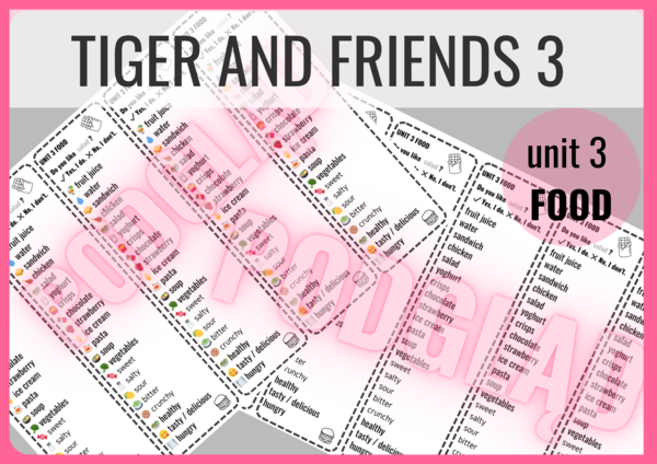 Tiger and Friends 3 unit 3 - zakładki do książki
