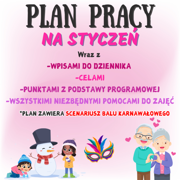 PLAN PRACY - STYCZEŃ