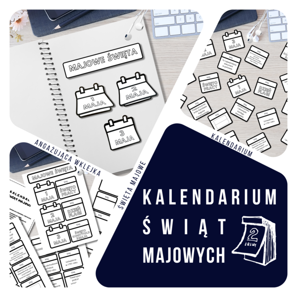 Kalendarium świąt majowych - aktywizująca wklejka