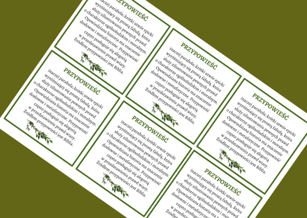 PRZYPOWIEŚĆ - epika – cechy – wklejka