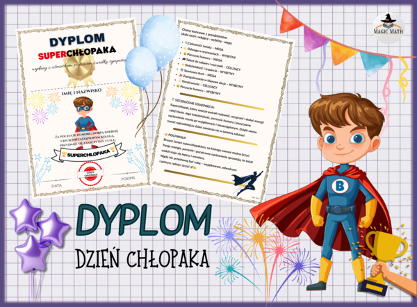 DYPLOM - Dzień Chłopaka - SUPERCHŁOPAK