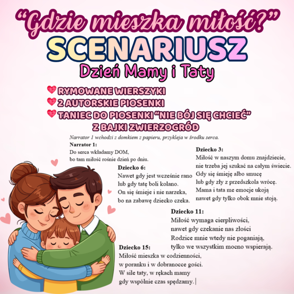 SCENARIUSZ NA DZIEŃ MAMY I TATY "Gdzie mieszka miłość?"