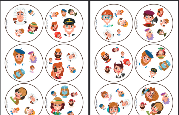 Jobs (zawody) dobble gra / 48 kart