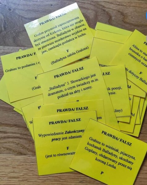 Balladyna - Prawda/Fałsz