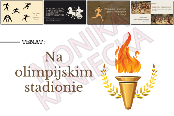 Na olimpijskim stadionie - prezentacja historia klasa 5
