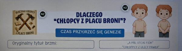Karta pracy - Dlaczego tytuł "Chłopcy z Placu Broni"?