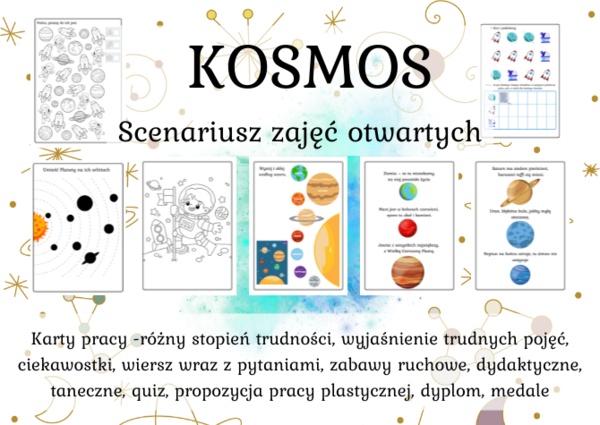 Kosmos - scenariusz zajęć otwartych
