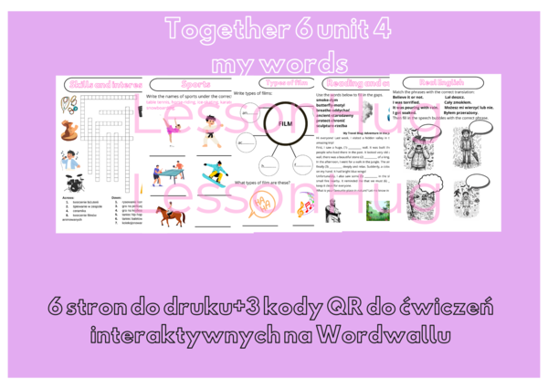 Together 6 unit 4 my words