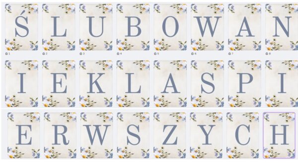 ŚLUBOWANIE KLAS PIERWSZYCH - GIRLANDA