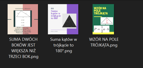 Trójkąt - notatki graficzne
