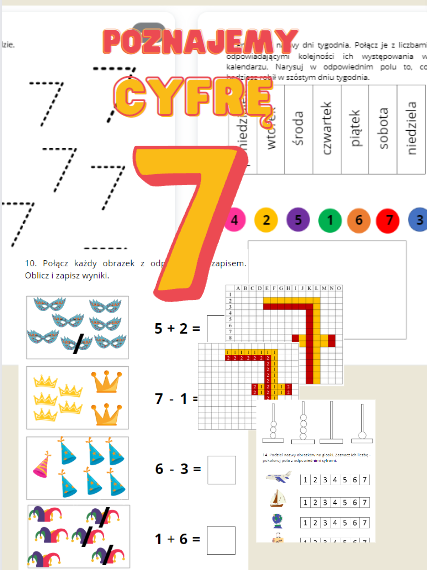 CYFRA 7 - ćwiczenia dla zerówki