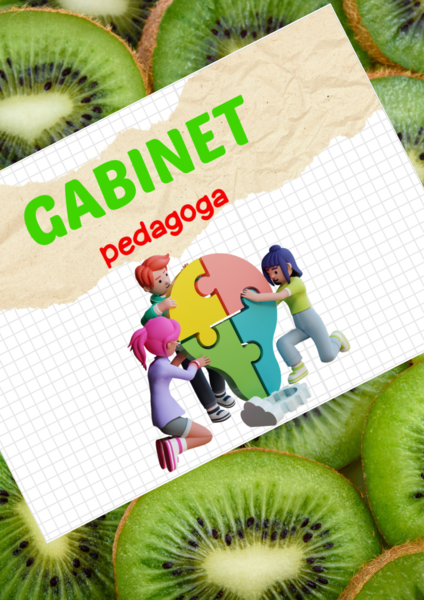 Tabliczka na drzwi - gabinet pedagoga i psychologoa