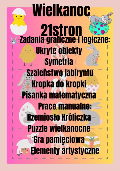 WIELKANOC KARTA PRACY 21 stron