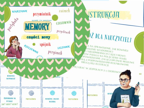 Memory- odmienne i nieodmienne części mowy