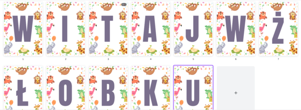 Witaj w żłobku - girlanda