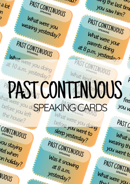 Past Continuous – 40 speaking questions – karty do speakingu – angielski – mówienie – egzamin ósmoklasisty – matura ustna