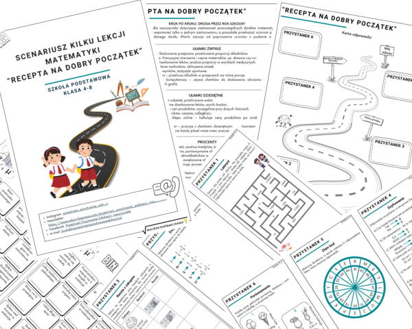 Scenariusz kilku początkowych lekcji matematyki w roku szkolnym (klasa 4-8)