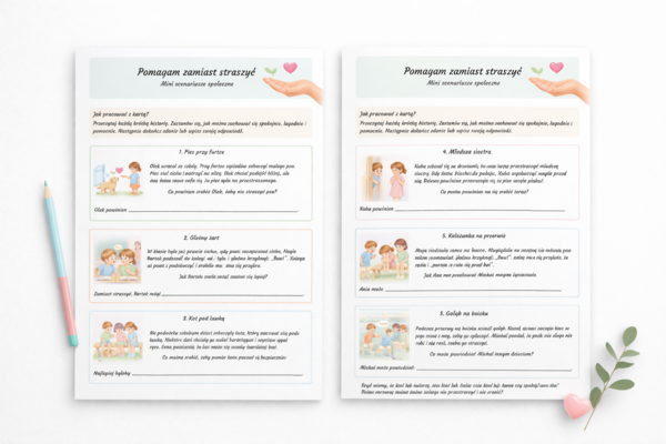 Pomagam zamiast straszyć – mini scenariusze społeczne