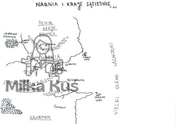 Mapa Narnii do kolorowania
