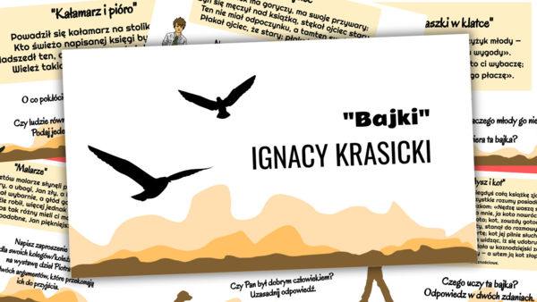Bajki - Ignacy Krasicki. Stacje zadaniowe.