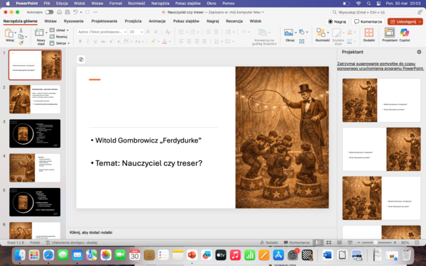 Ferdydurke - nauczyciel czy treser?