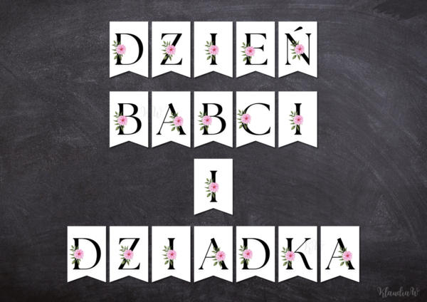 Dzień Babci i Dziadka - girlanda (PDF)