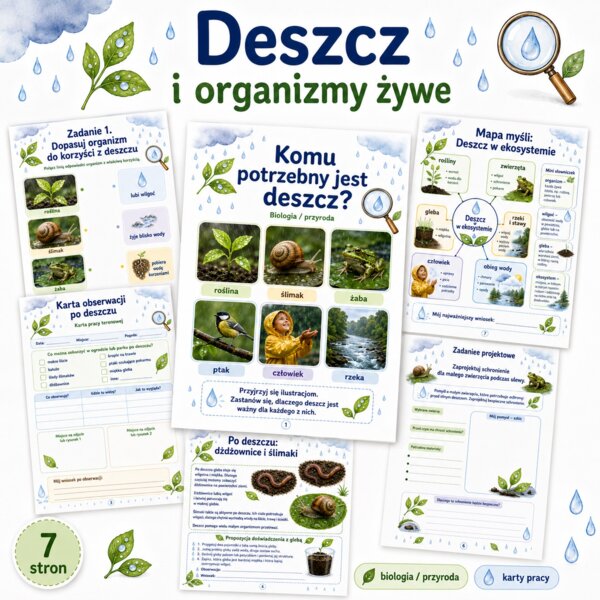 Deszcz i organizmy żywe