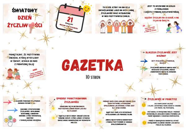 Światowy Dzień Życzliwości i Pozdrowień/ Dzień Życzliwości - GAZETKA