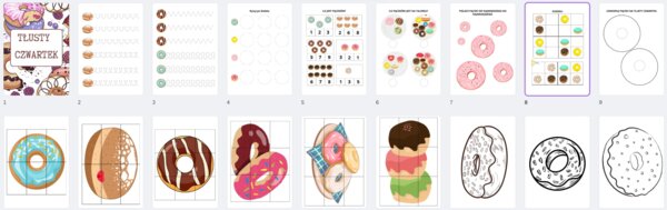 Tłusty czwartek zadania