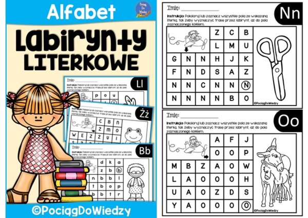 Alfabet - Labirynty literkowe