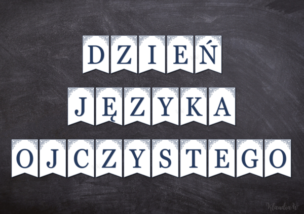 Międzynarodowy Dzień Języka Ojczystego – girlanda do druku (PDF)