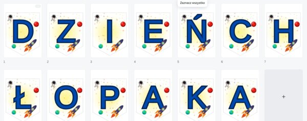 Dzień chłopaka, napis girlanda