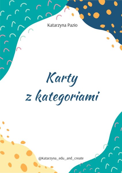 Karty z kategoriami