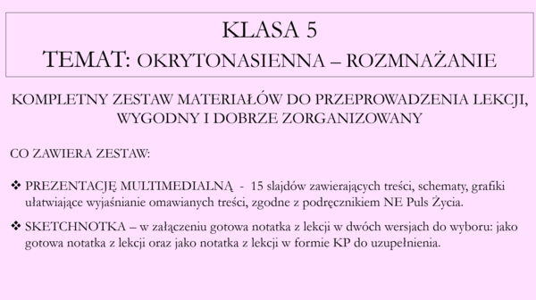Okrytonasienne - rozmnażanie