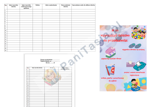 Zebranie z rodzicami - materiały na pierwsze zebranie z rodzicami w przedszkolu