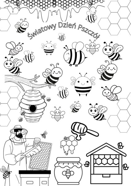 Kolorwanka XXL, Światowy Dzień Pszczół