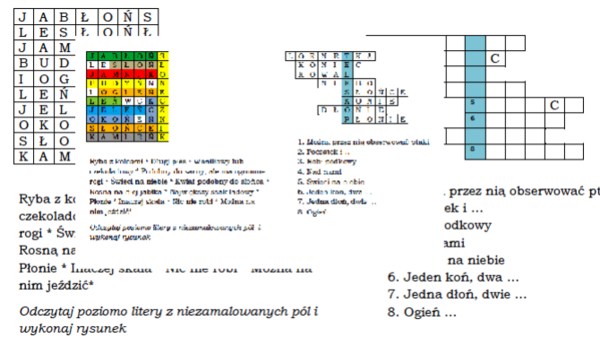 Wprowadzenie zmiękczeń ń oraz ni- łamigłówki