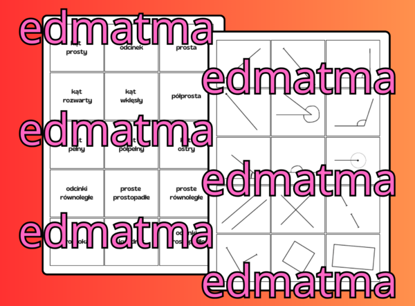 Fiszki, memory - geometria klasa 4