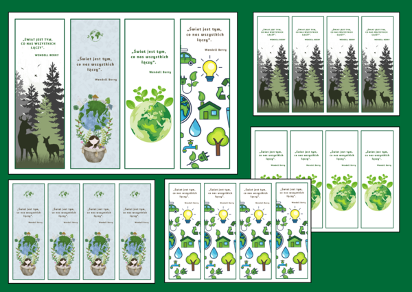 DZIEŃ ZIEMI – zakładki do książek – zakładka – biblioteka - wersja 1