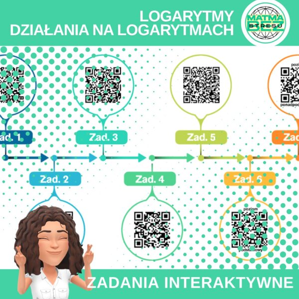 Logarytmy - zbiór interaktywnych ćwiczeń online