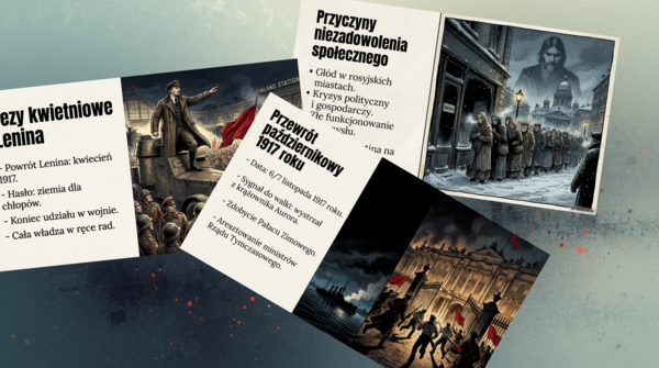 Rewolucje w Rosji - prezentacja (quiz)