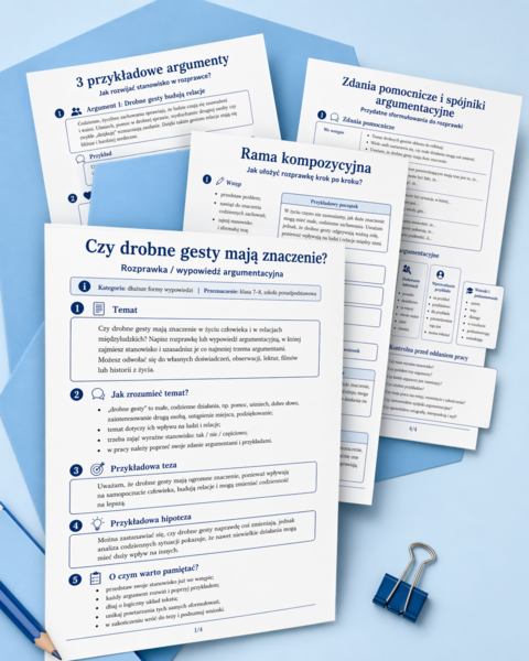 Czy drobne gesty mają znaczenie? Rozprawka / wypowiedź argumentacyjna