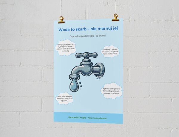 Plakaty informacyjne. Postawy proekologiczne (oszczędzanie wody, energii, segregacja odpadów). Cykl życia produktu - "od produkcji do recyklingu". Fauna i flora.