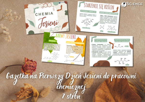 Gazetka na Pierwszy Dzień Jesieni do pracowni chemicznej