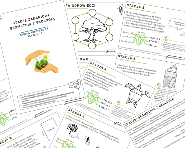 Stacje zadaniowe: Geometria z ekologią (klasa 6-8)