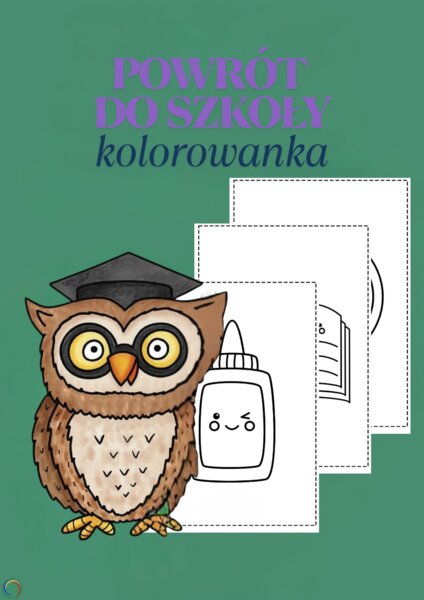 POWRÓT DO SZKOŁY.KOLOROWANKA.