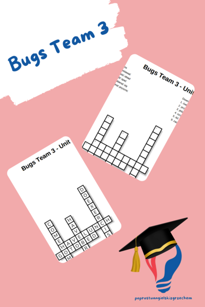 Bugs Team 3 – Unit 5 – krzyżówki – Places in Town/Money/Other