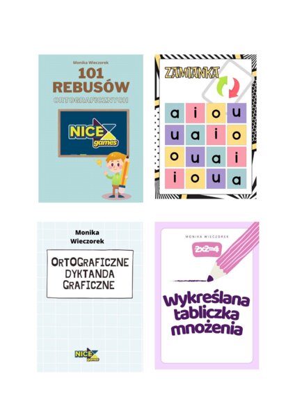 Paczka materiałów na zajęcia wyrównawcze, korekcyjno-kompensacyjne.