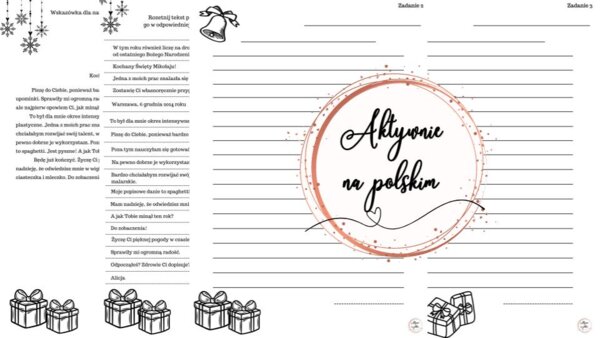 List do Mikołaja (rozsypanka) + prezentacja gratis
